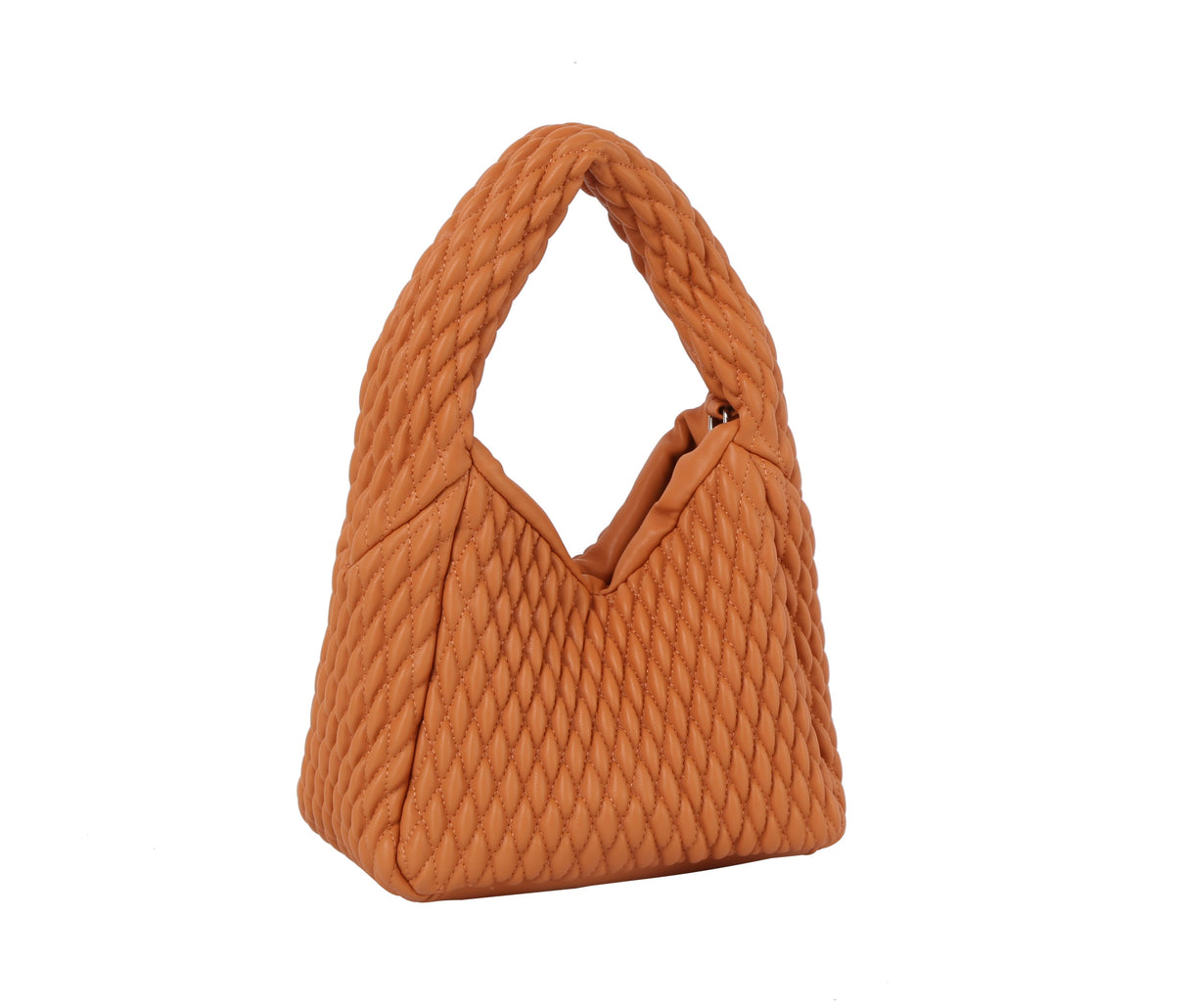 Quilted single handle mini tote by hfstylish