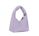 Quilted single handle mini tote by hfstylish