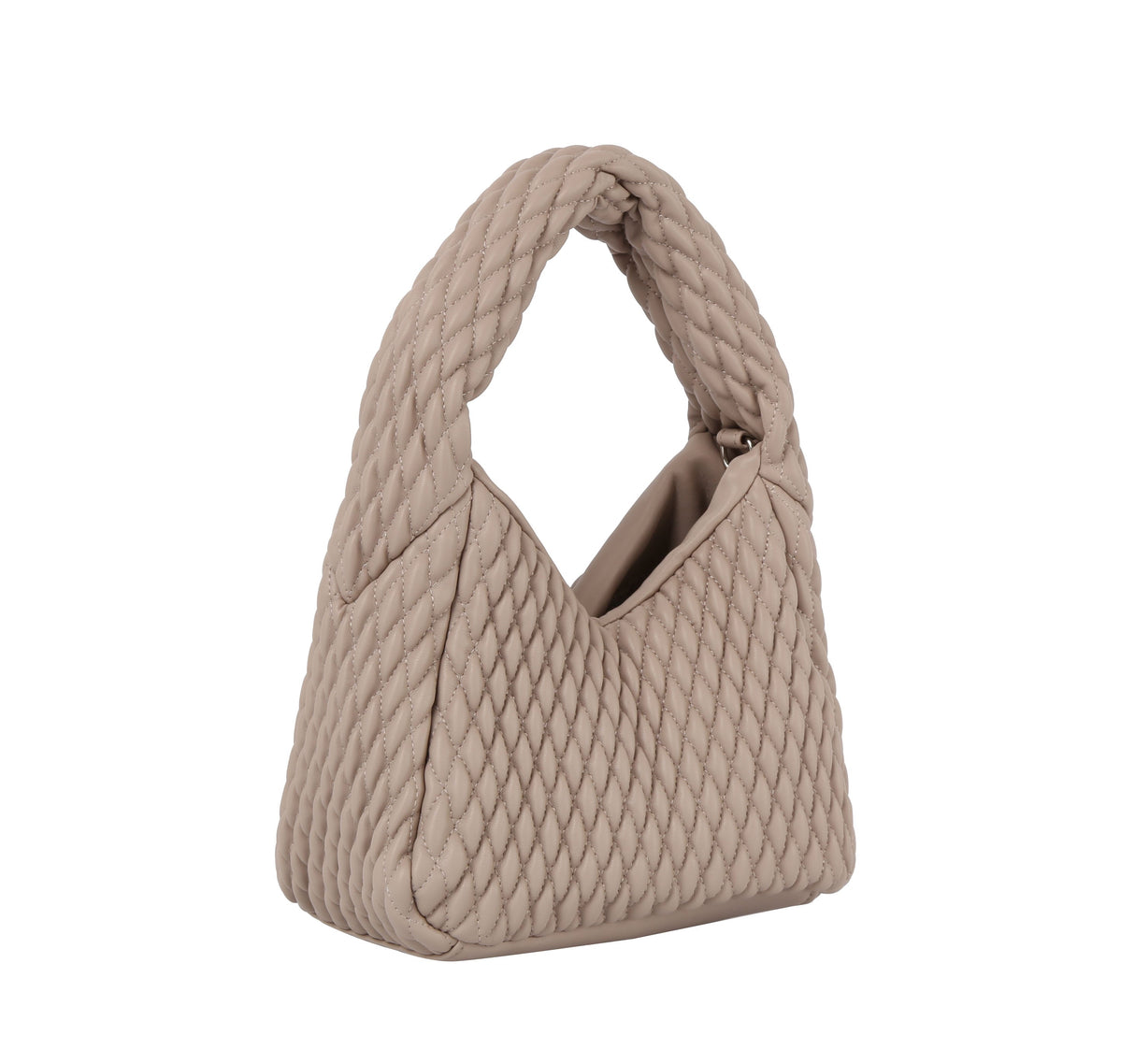 Quilted single handle mini tote by hfstylish