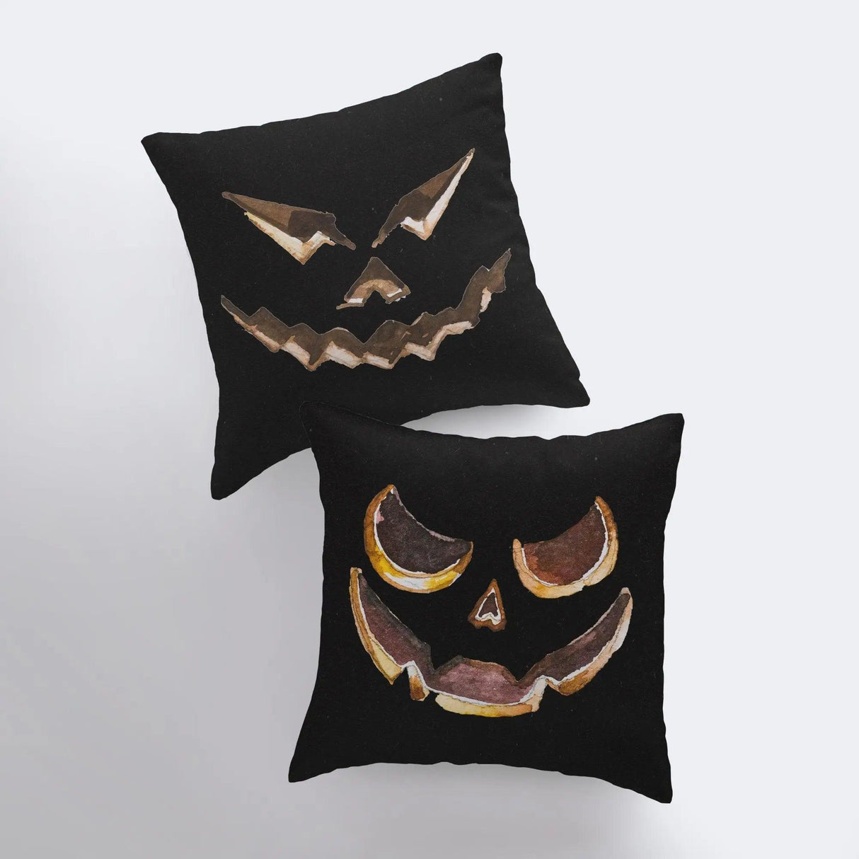 Jack O Lantern Dark Pillow Cover | Fall Décor | Halloween Pillows | Halloween Décor | Fall Throw Pillows | Cute Throw Pillows by UniikPillows - Vysn