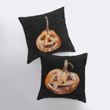 Jack O Lantern Pillow Cover | Fall Décor | Halloween Pillows | Halloween Décor | Fall Throw Pillows | Cute Throw Pillows by UniikPillows - Vysn