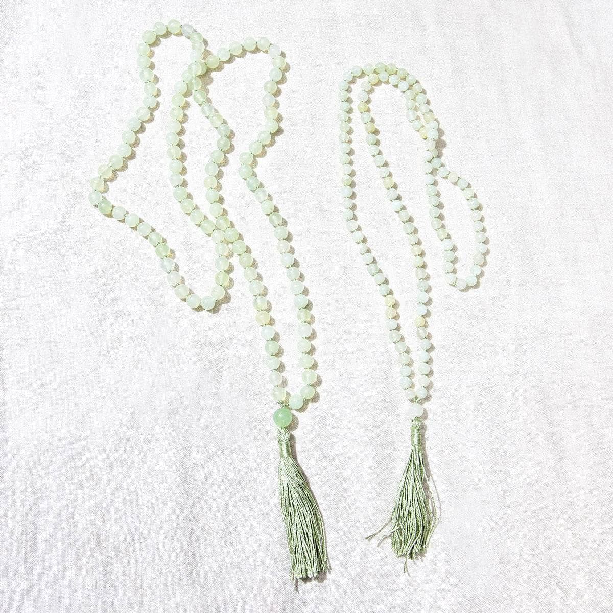 Green Jade Mala - High-Energy Gemstones by Tiny Rituals