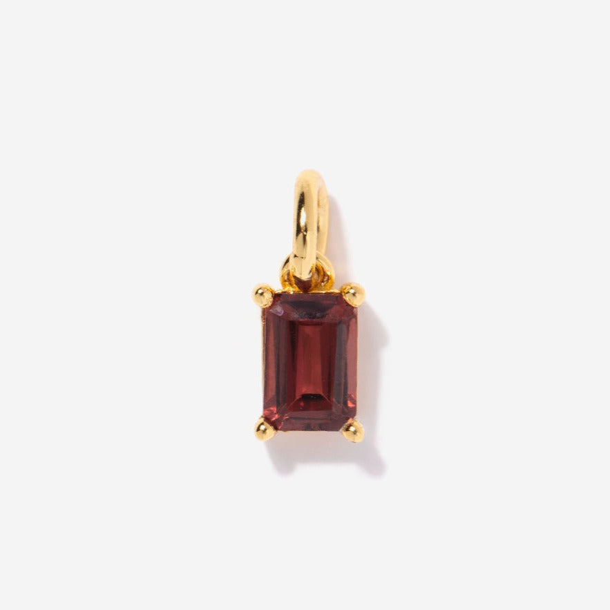 Garnet Necklace Charm by Little Sky Stone