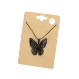 CZ Butterfly Pendant Necklace by Madeline Love