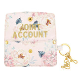 Joint Account Floral Design Credit Card Pouch by The Bullish Store