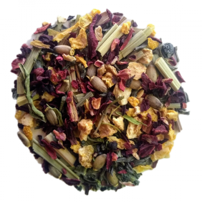 Juicy Ass - Refreshing Hibiscus & Lemon Green Tea with Milk Thistle by ModestMix Teas