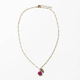 July Ruby Birthstone Necklace by Tiny Rituals