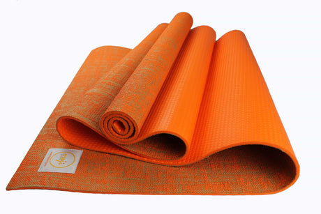 Jute Premium Eco Yoga Mat + Foot Massager (7.5cm x 17.5cm) by Jupiter Gear