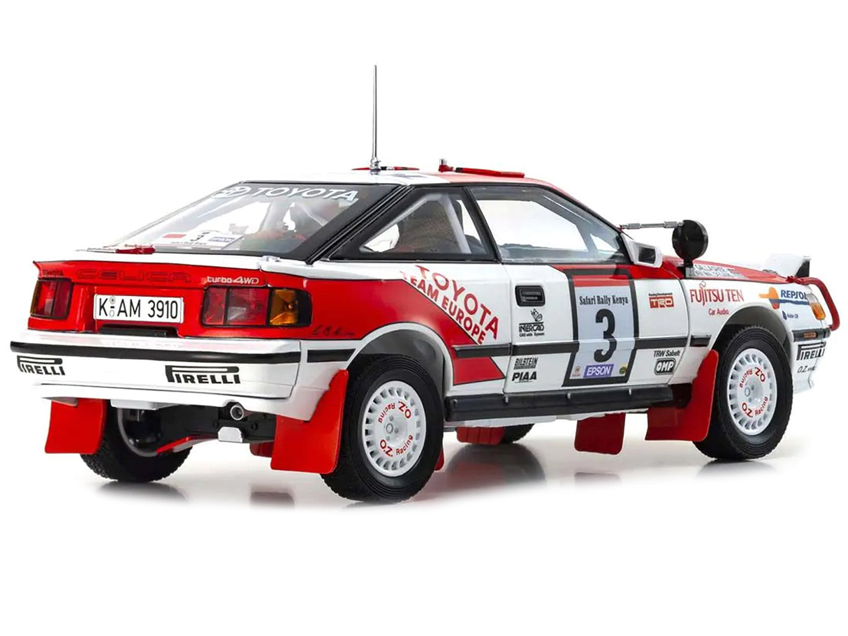 Toyota Celica GT-4 #3 Bjorn Waldegard - Fred Gallagher "Toyota Team Europe" Winner "Safari Rally" (1990) 1/18 Diecast Model Car by Kyosho