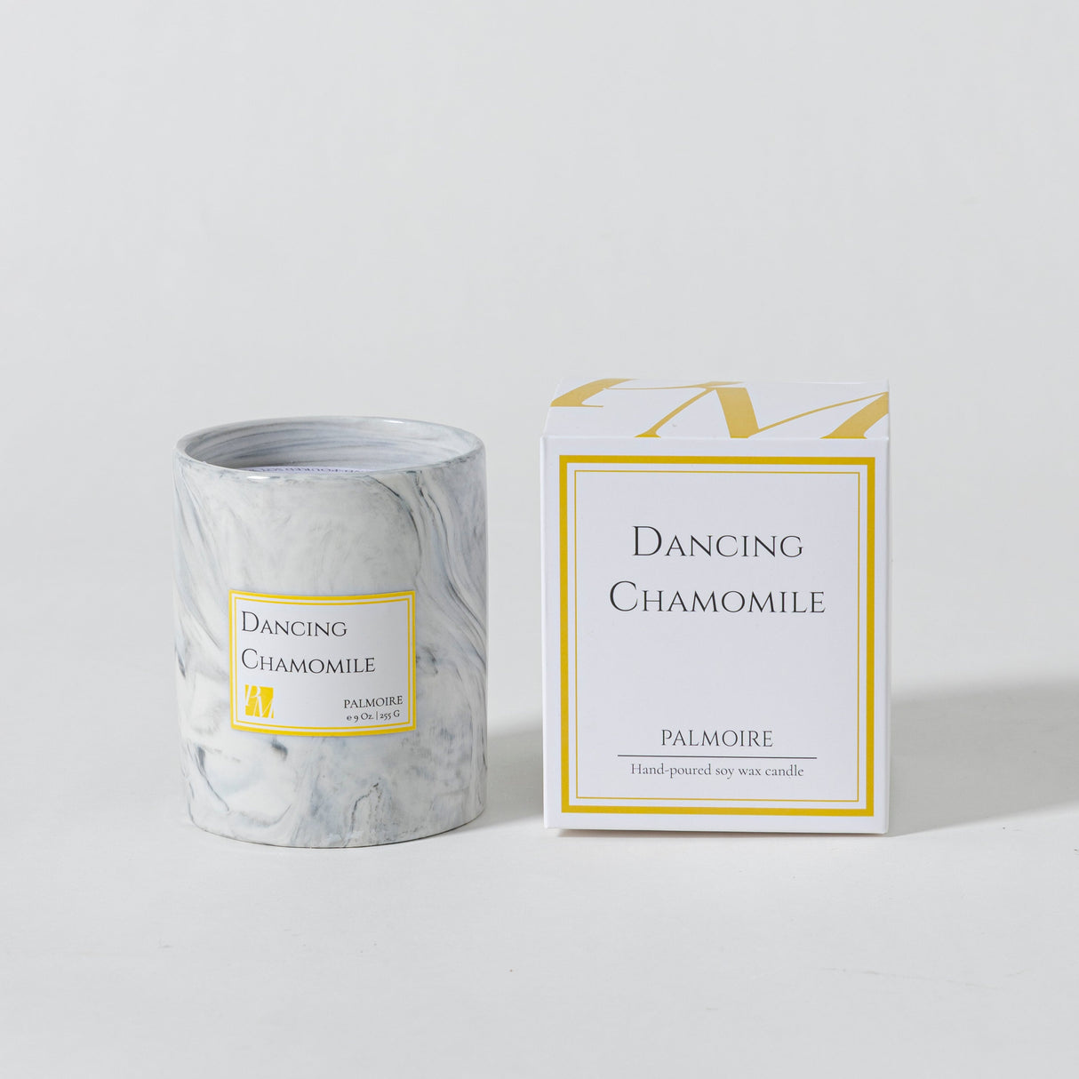 Dancing Chamomile Soy Wax Candle by PALMOIRE