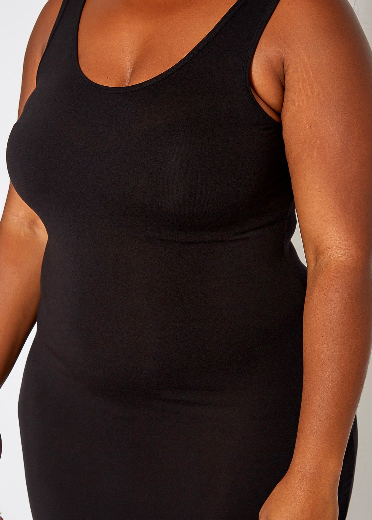 Plus Size Women's Basic Scoop Neck Dress by Shop at Konus