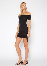 Women's Solid Off Shoulder Dress by Shop at Konus