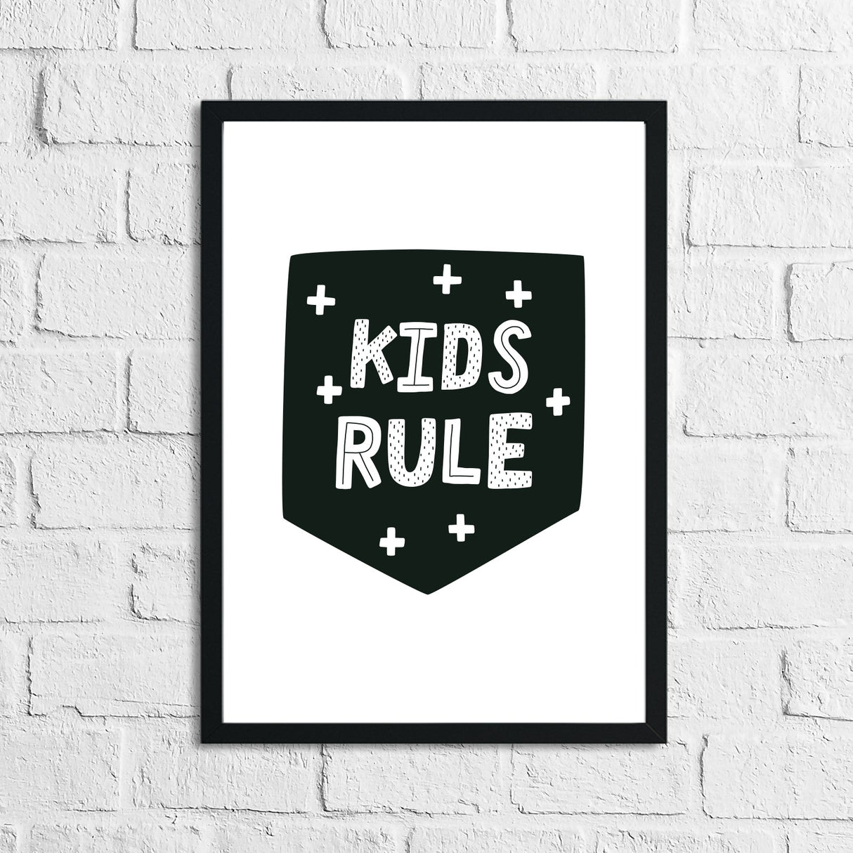 Scandinavian Kid's Rule Children's Nursery Bedroom Wall Decor Print by WinsterCreations™ Official Store