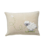 Lamb Mini Pillow, Ecru by Melange Collection