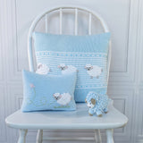 Lamb Mini Pillow, Blue by Melange Collection