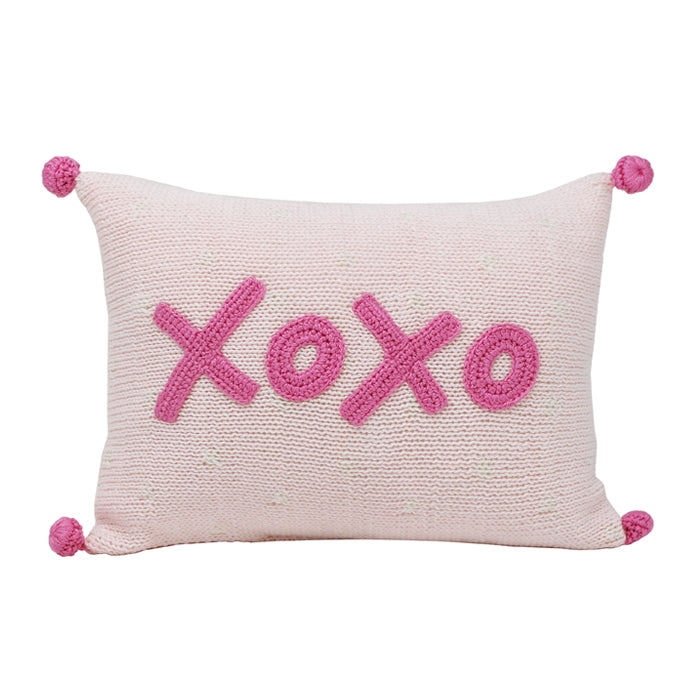 XOXO Mini Pillow, pink by Melange Collection