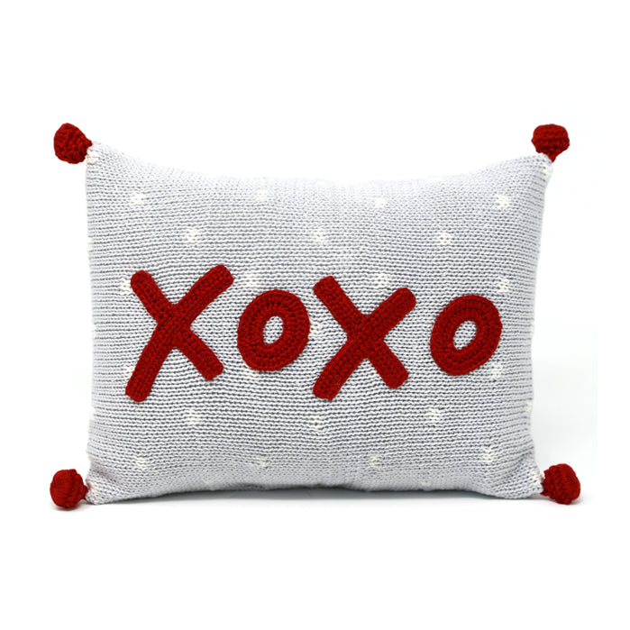 XOXO Mini Pillow, red by Melange Collection