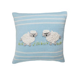 Lamb 10" Pillow, Blue by Melange Collection