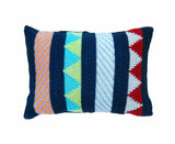 Multi-Pattern Mini Pillow in Navy by Melange Collection