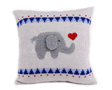 Elephant with Heart 10" Pillow by Melange Collection