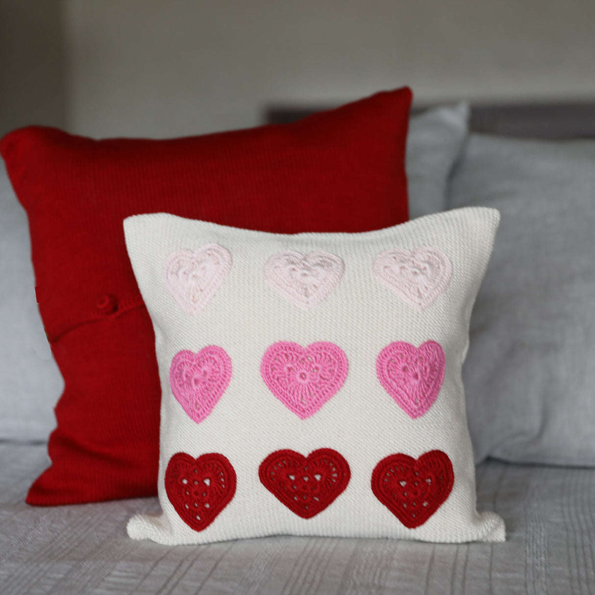 Valentine Heart 10" Pillow by Melange Collection