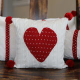 Cable Knit Heart 10" Pillow by Melange Collection