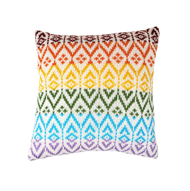 Rainbow Pattern 12" Pillow by Melange Collection