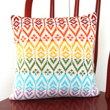 Rainbow Pattern 12" Pillow by Melange Collection