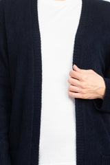 Velvet Heart Open Front Long Sleeve Ribbed Cuffs and Hem Knit Oversize Cardigan with Pockets by Curated Brands