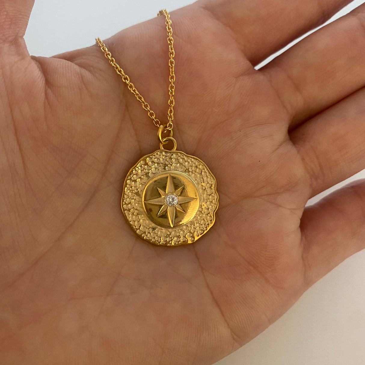 Diamond Northern Star Charms Gold Necklace by VicStoneNYC Fine Jewelry