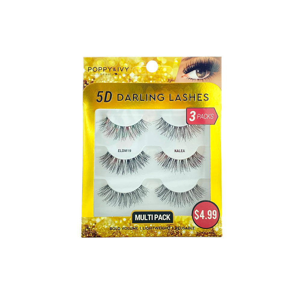 ABSOLUTE Poppy & Ivy 5D Darling Lashes (3-Pack) - Kalea