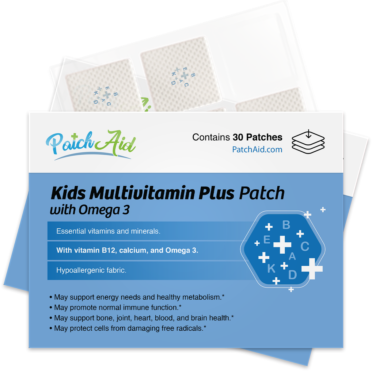 Kids Multivitamin Plus with Omega-3 Topical Patch by PatchAid