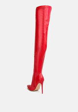 gush over knee heeled boots by London Rag