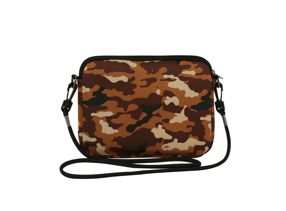 Military print Crossbody Messenger Bag Travel Bag by hfstylish