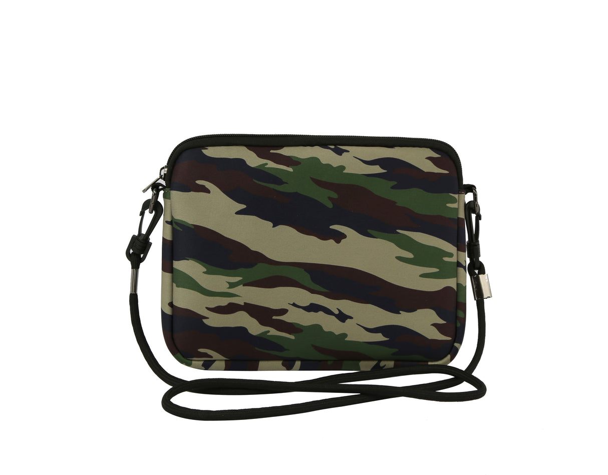 Military print Crossbody Messenger Bag Travel Bag by hfstylish