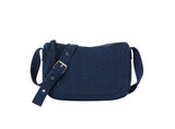 Stitched denim messanger crossbody by hfstylish