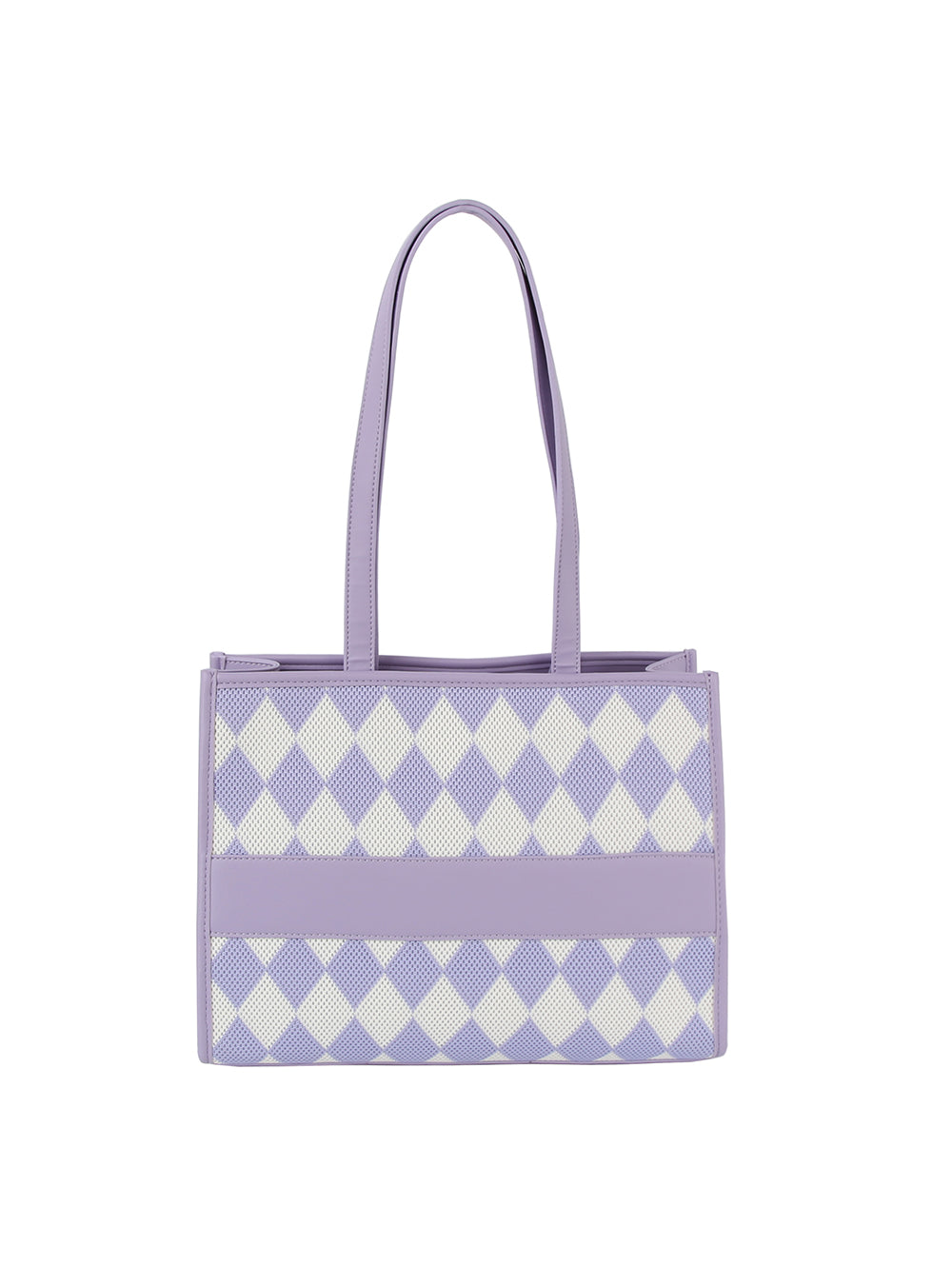 Argyle pattern tote bag by hfstylish