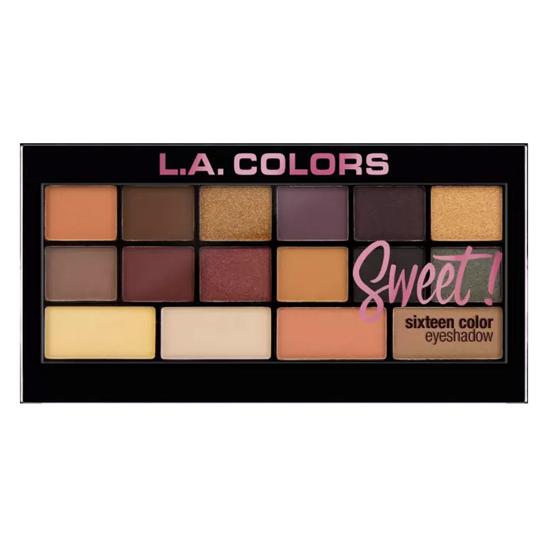 L.A. Colors Sweet! 16 Color Eyeshadow Palette - Brave