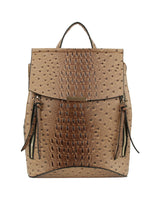 Ostrich Croc Convertible Backpack by hfstylish