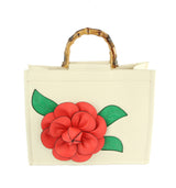 Women Flower Satchel Evening Purse Top Handle by hfstylish