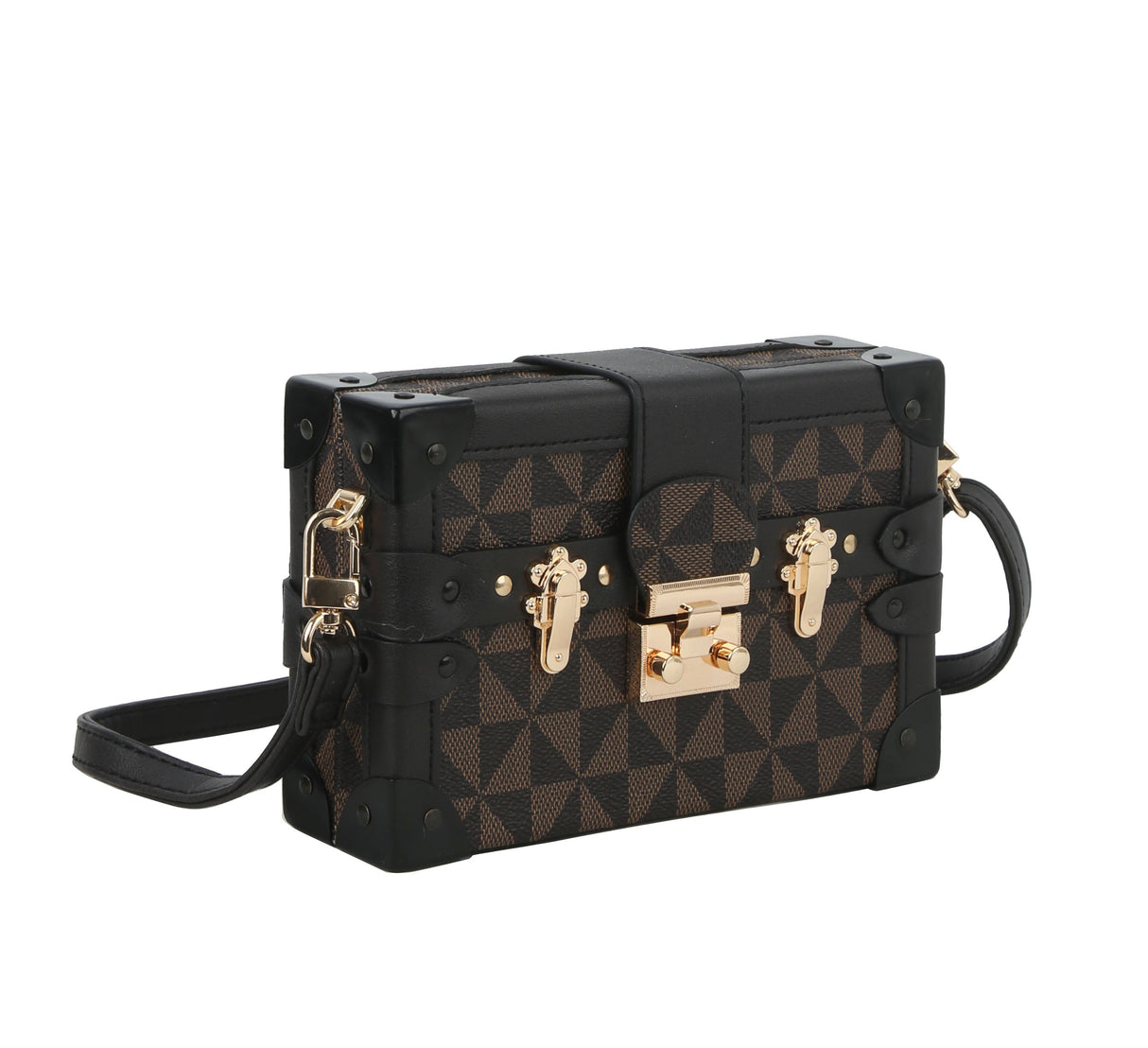 FASHIONABLE DIAMOND BOX LOCK CROSSBODY BAG by hfstylish