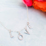 LOVE Crystal Choker Necklace by Salt and Sparkle