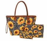 Tote Sunflower Print Shoulder Handbag by hfstylish