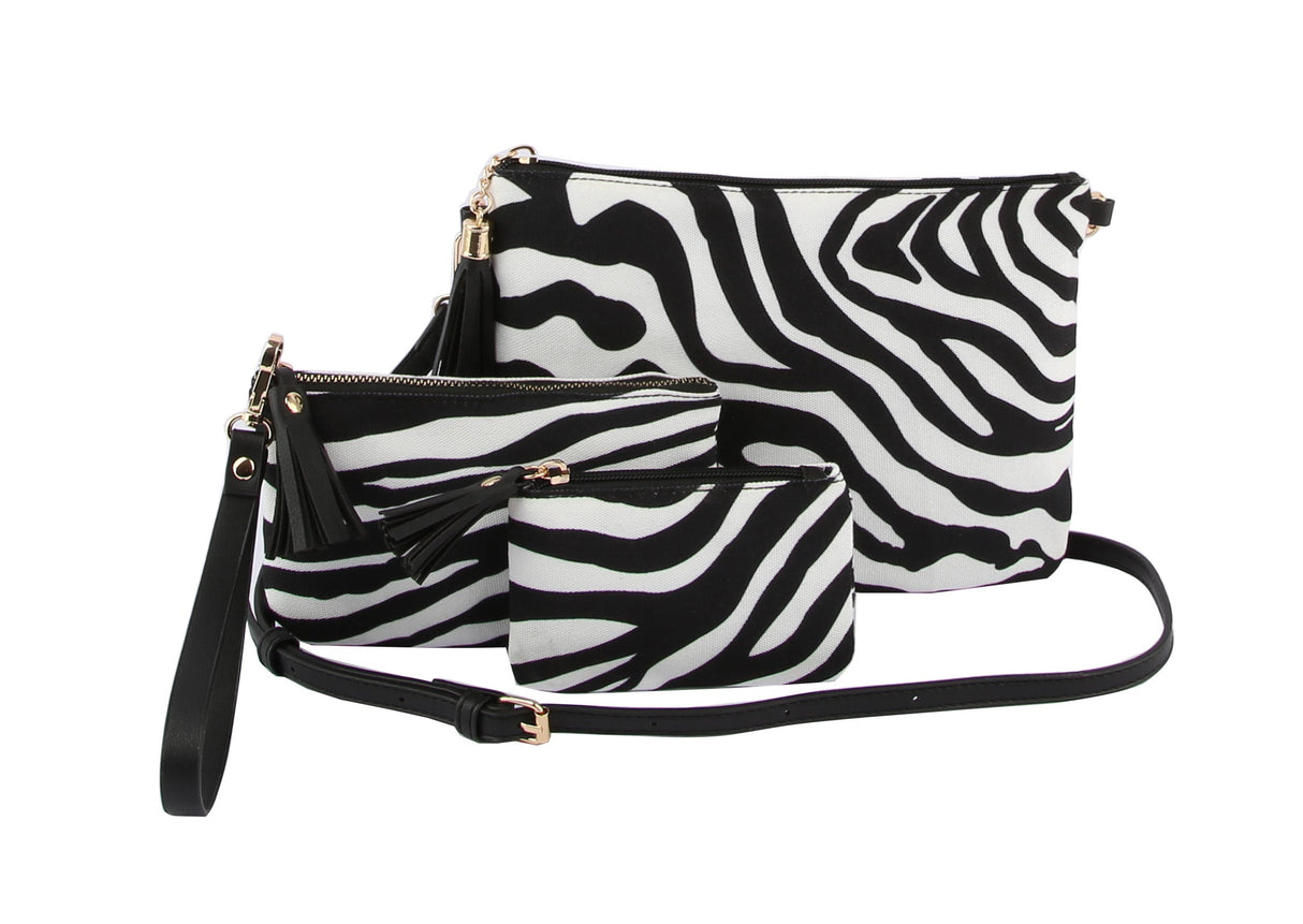 Clutch Shoulder Handbag Zebra Print Bag by hfstylish