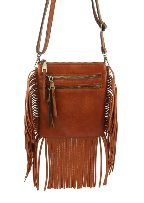 Fringe Tassel Crossbody Handbag Purse by hfstylish