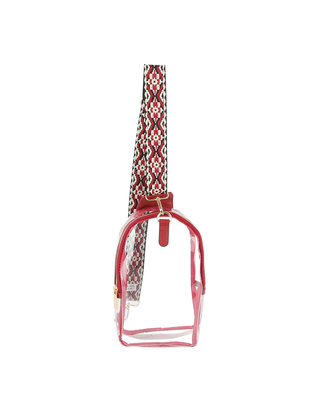 Clear Front Crossbody Sling by hfstylish