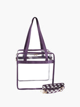 Women Transparent Clear Hobo Tote Handbag by hfstylish