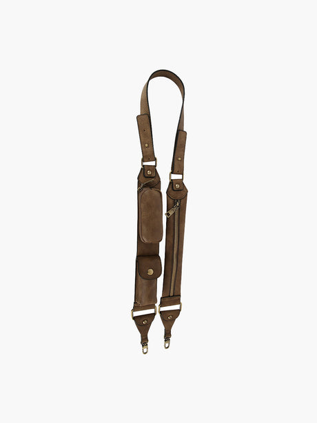 Leather Suspenders Fashion Chain Belt by hfstylish