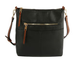 Classic Front Pocket Crossbody Sling by hfstylish