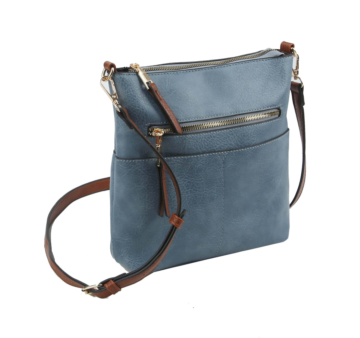 Classic Front Pocket Crossbody Sling by hfstylish